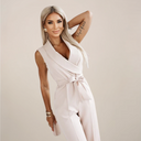 Chic Sleeveless Wide-Leg Jumpsuit for Any Occasion