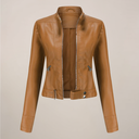 Chic Faux Leather Biker Jacket for Everyday Style