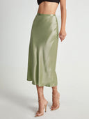 Chic High Waist Midi Skirt for Summer Wear