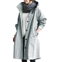 Chic Hooded Long Coat for Year-Round Wear