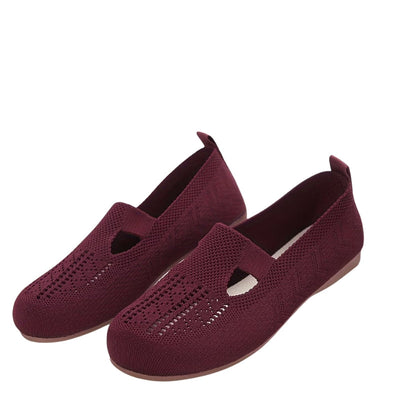 Chic Women's Knit Slip-On Sandals for Summer Outings