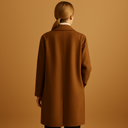 Women's Long Double-Breasted Coat - Cozy Lining for Chic Occasions