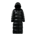 Maxi Quilted Winter Jacket for Women – Hooded Puffer Coat