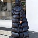 Maxi Quilted Winter Jacket for Women – Hooded Puffer Coat