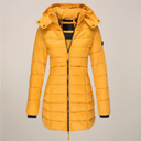 Women's Hooded Long Puffer Jacket for Winter Adventures