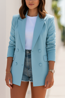 Chic Women's Longline Blazer – Tailored Style for Any Occasion