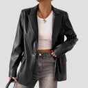 Chic Women's Black Blazer Jacket for Any Occasion