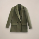 Chic Oversized Double-Breasted Blazer for Fall/Winter Wear