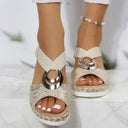 Chic Women's Platform Wedge Sandals for Summer Events
