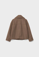 Chic Women's Short Coat - Stylish Wide Lapels & Button Front for Every Occasion