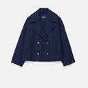 Chic Women's Short Coat - Stylish Wide Lapels & Button Front for Every Occasion