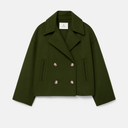 Chic Women's Short Coat - Stylish Wide Lapels & Button Front for Every Occasion
