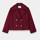Chic Women's Short Coat - Stylish Wide Lapels & Button Front for Every Occasion