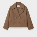 Chic Women's Short Coat - Stylish Wide Lapels & Button Front for Every Occasion