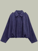 Women’s Oversized Faux Suede Jacket for Chic Style