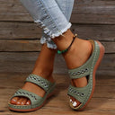 Chic Women's Wedge Heel Retro Sandals for Summer Outings