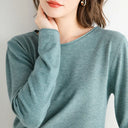 Chic Women's Long Sleeve Knit Sweater for Any Occasion