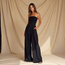 Chic Strapless Wide-Leg Jumpsuit for Stylish Events