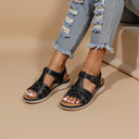 Interwoven Strap Women's Summer Sandals for Everyday Wear