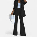 Chic Women's Blazer and Trouser Set for Formal Events