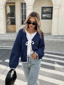 Chic Cropped Knit Cardigan for Everyday Wear