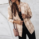 Chic Tweed Check Blazer for Stylish Occasions