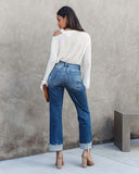 Chic Women's Denim Trousers
