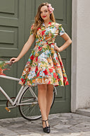 Retro Floral Summer Dress