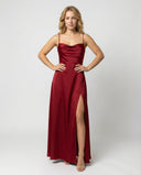 Flowing Silk Maxi Dress for Women
