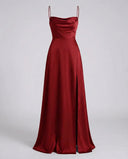 Flowing Silk Maxi Dress for Women
