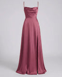 Flowing Silk Maxi Dress for Women