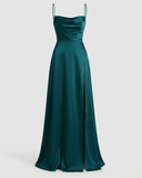 Flowing Silk Maxi Dress for Women