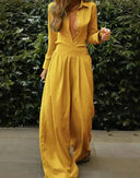 Vintage Women's Jumpsuit with Stretchy Waistband