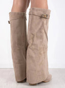 Olivia - Stylish Flap Knee-High Boots for Any Occasion