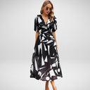 Chic Juliet Midi Dress in Flowing Fabric