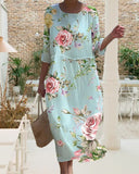 Floral Dress Designed for Concealed Comfort