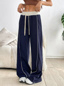 Stretchy Wide Leg Jogging Pants for Everyday Wear