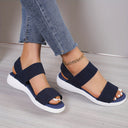 Stretch Sandals in Light Sand Hue