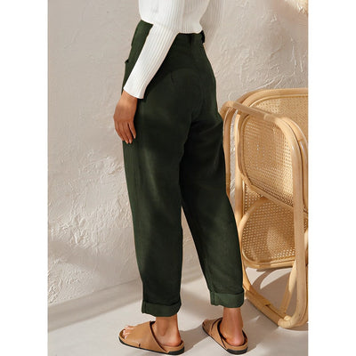 Chic Straight Corduroy Trousers for Everyday Wear