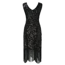 1920s Charleston Dress in Rich Black