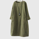 Chic Corduroy Midi Dress for Every Occasion