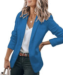 Chic Women's Solid Color Blazer Jacket