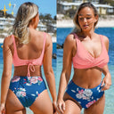 Floral Tie Bikini Set for Stylish Swimwear