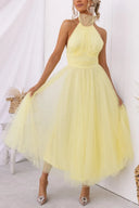 Chic Sleeveless Evening Gown