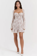 Retro Charm Corset Midi Dress
