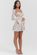 Retro Charm Corset Midi Dress