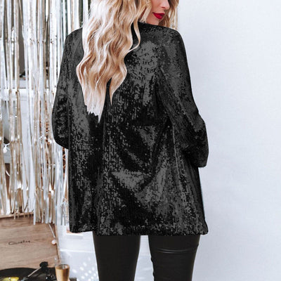 Sequin-Embellished Blazer for Dazzling Style