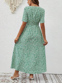 Flowy Sleeveless Maxi Dress with V-Neck Design