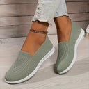 Chic Solid Color Knit Sneakers for Women