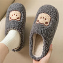 Cozy Plush Animal House Slippers